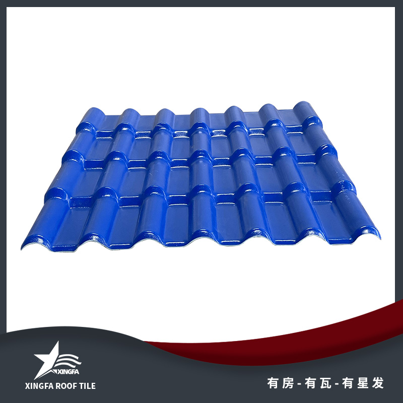 北京深蓝色合成树脂瓦 北京市政工程树脂瓦 运输便捷安装方便 北京树脂瓦厂家